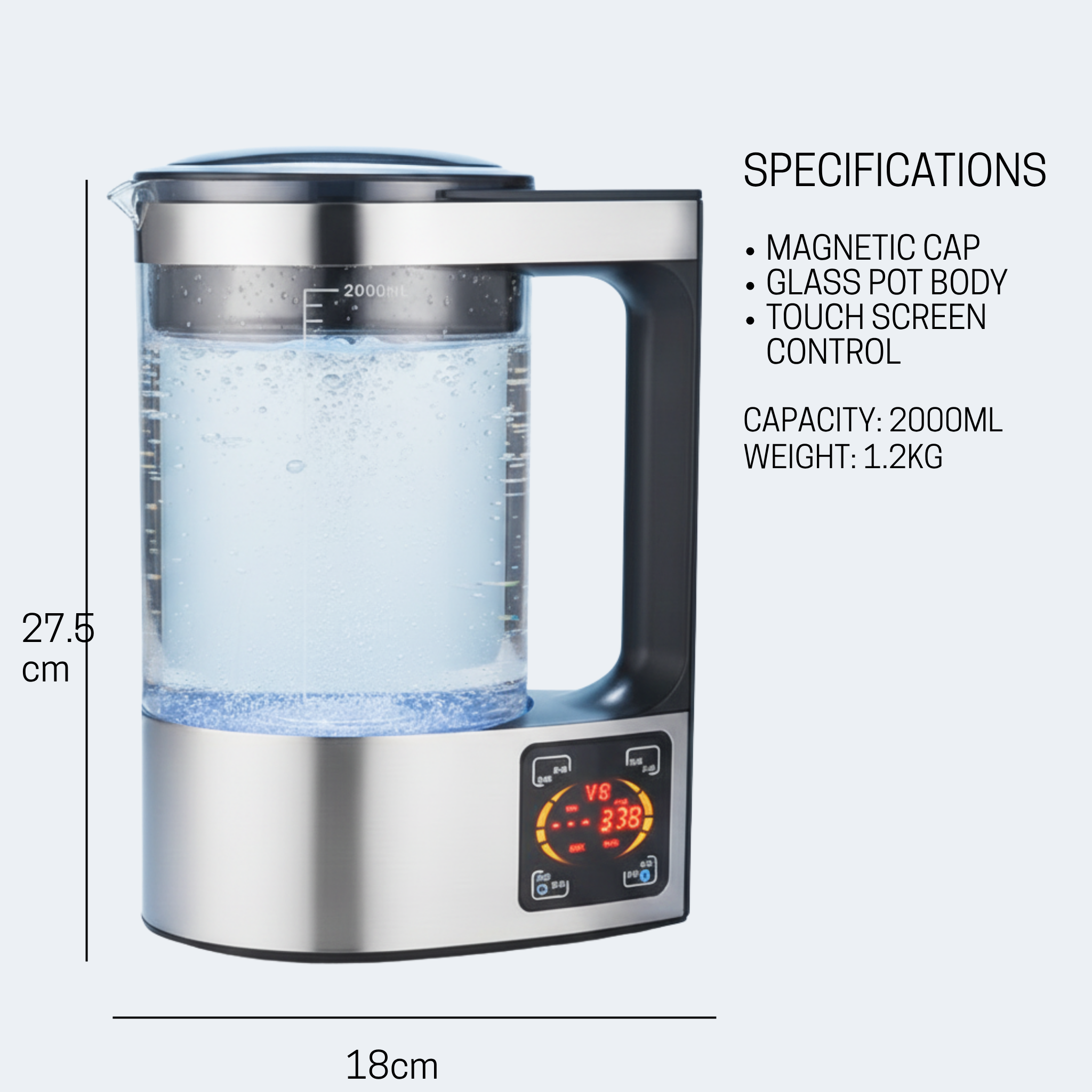 HYDREIGHT Hydrogen Kettle - 2 Litre