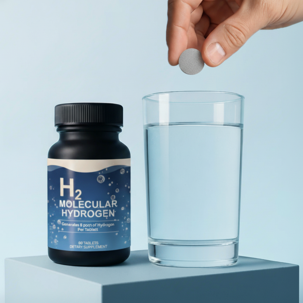 Active H2 Molecular Hydrogen Water Tablets Alkaline ORP Healthy Drinking Supports Healthy Aging, Cellular Energy & Brain Health