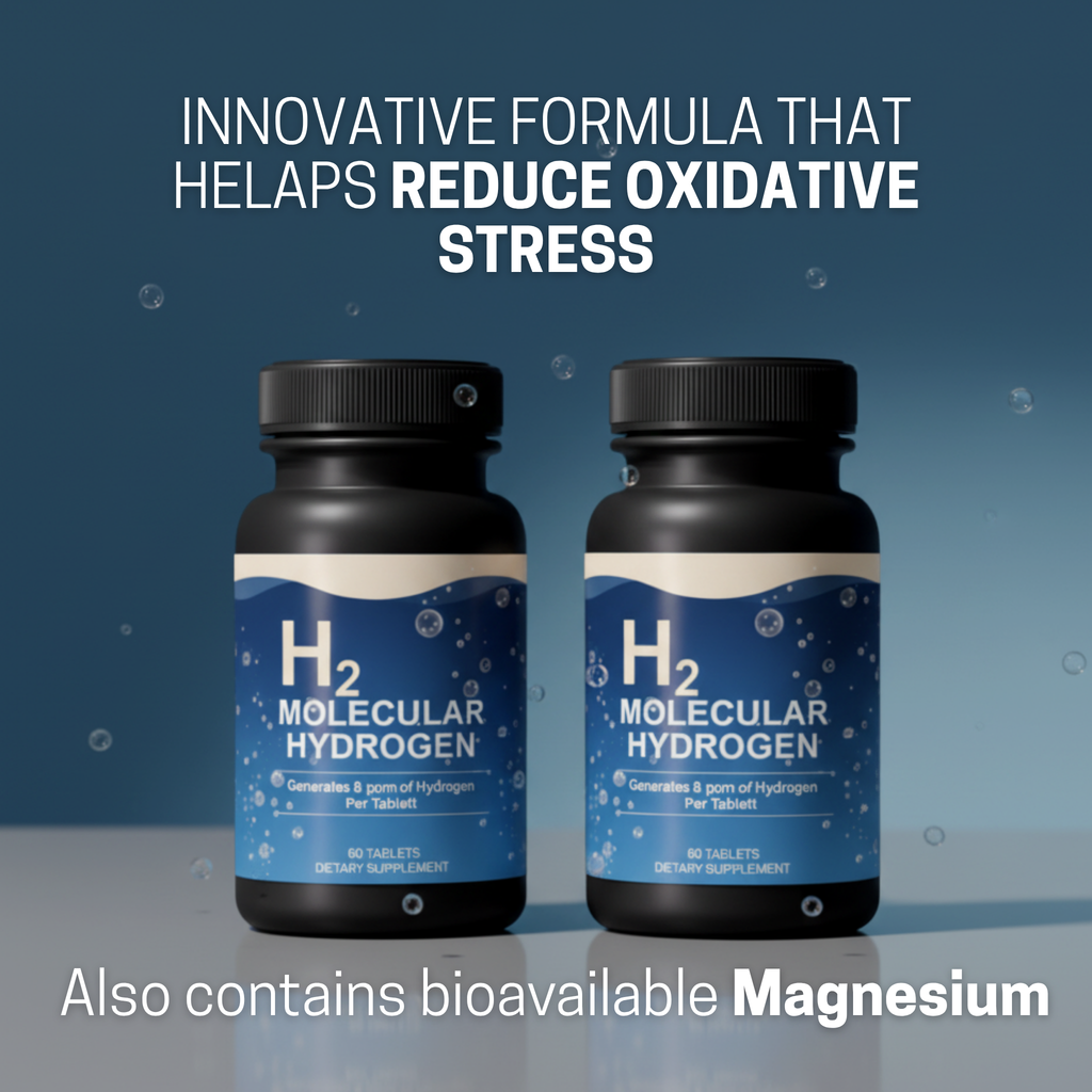 Active H2 Molecular Hydrogen Water Tablets Alkaline ORP Healthy Drinking Supports Healthy Aging, Cellular Energy & Brain Health